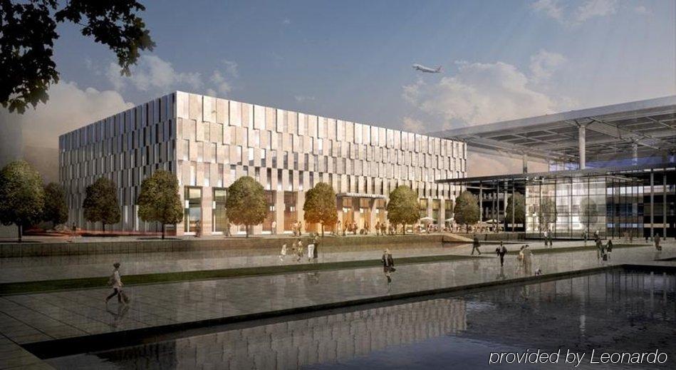 Steigenberger Airport Hotel Berlin Schönefeld Buitenkant foto The new building of the airport